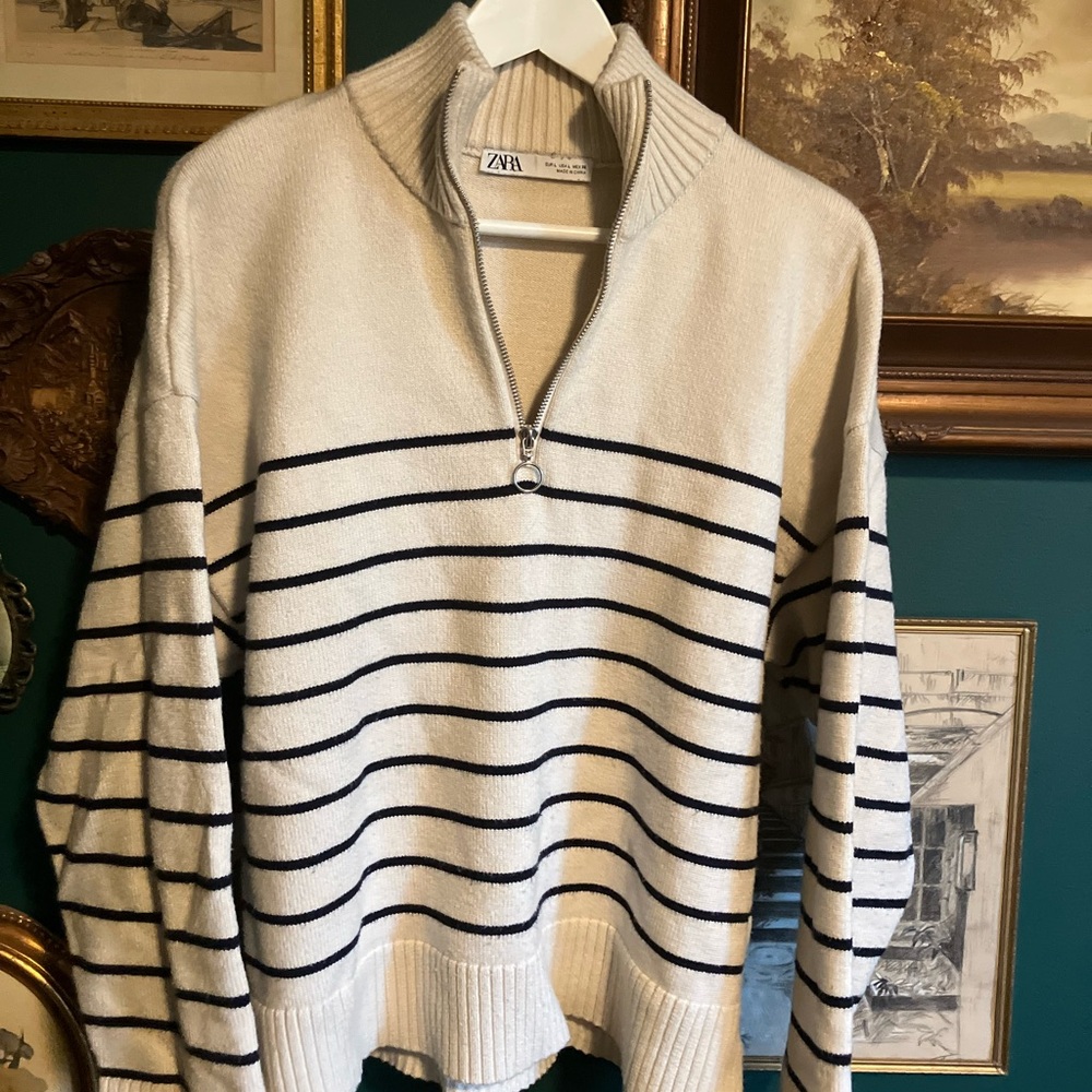 Zara Cream Knit Sweater